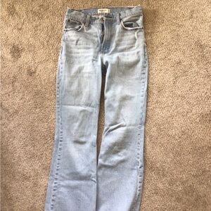 Abercrombie & Fitch Blue Flare Wide Leg Jeans